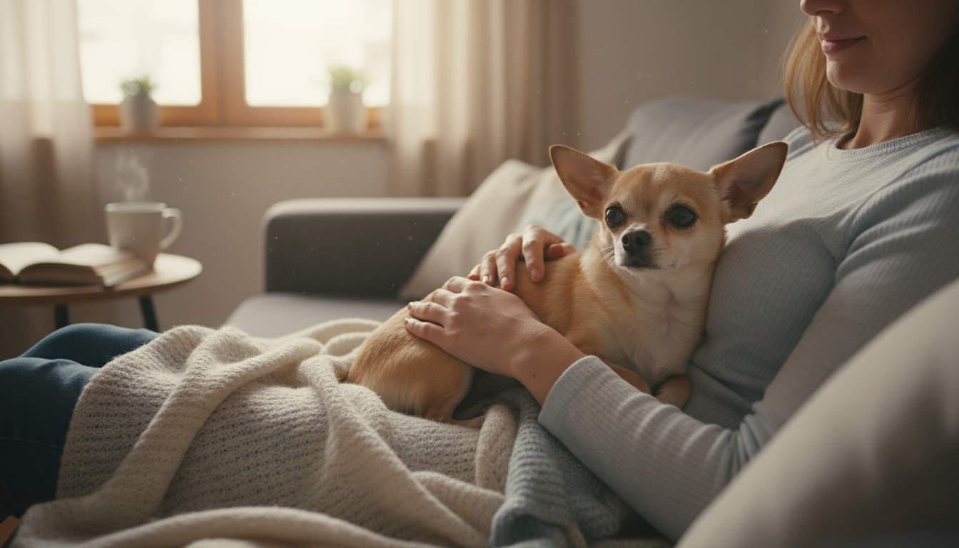 芝娃娃與主人親密互動，展現其忠誠黏人的性格