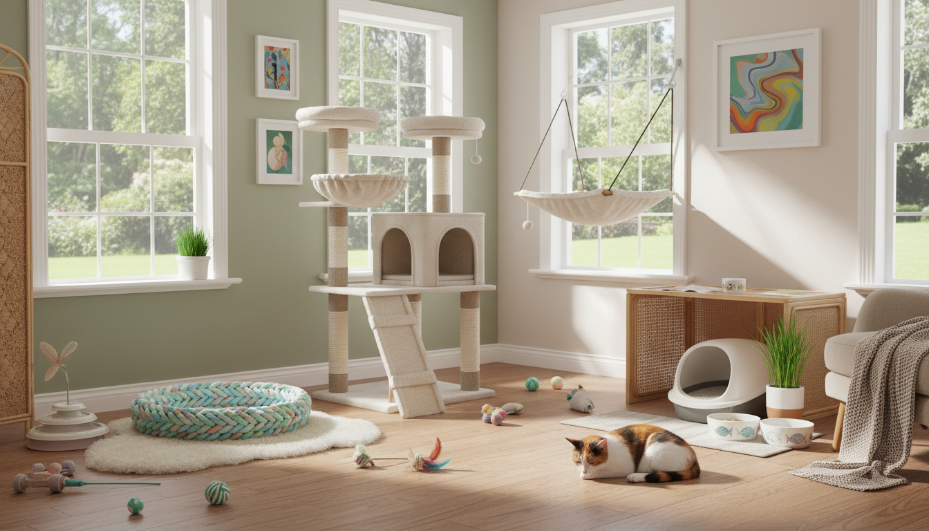 適合三色貓的理想家居環境設置