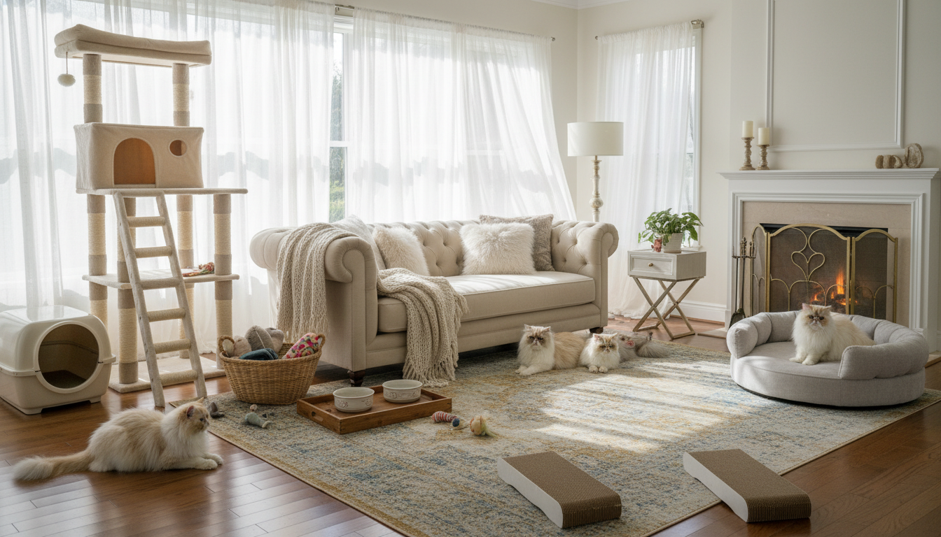 適合波斯貓的理想家居環境設置