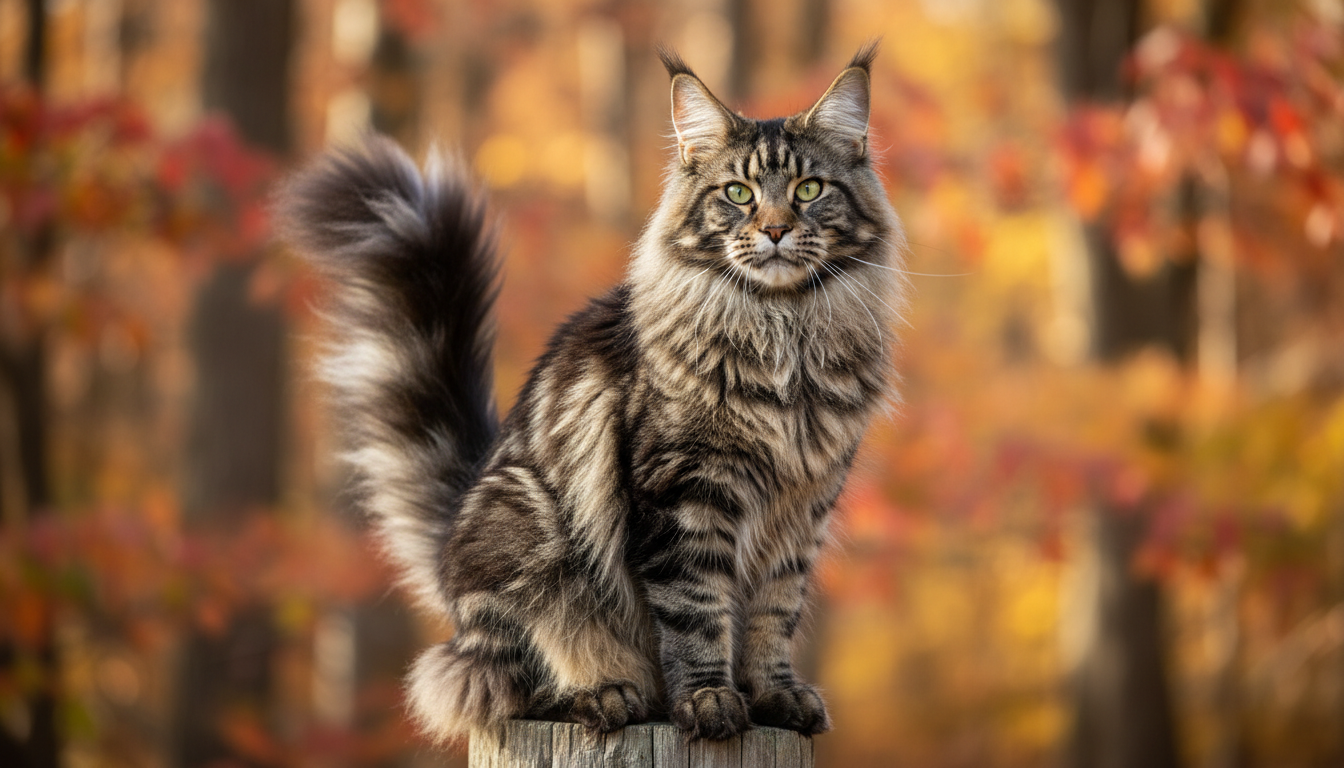 緬因貓的典型外觀特徵展示