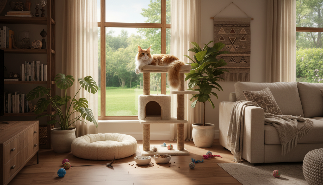 適合緬因貓的理想家居環境設置