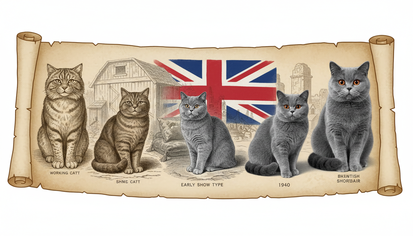 英國短毛貓的歷史演變與早期品種特徵