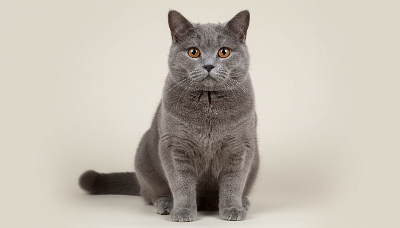 英國短毛貓的典型外觀特徵展示