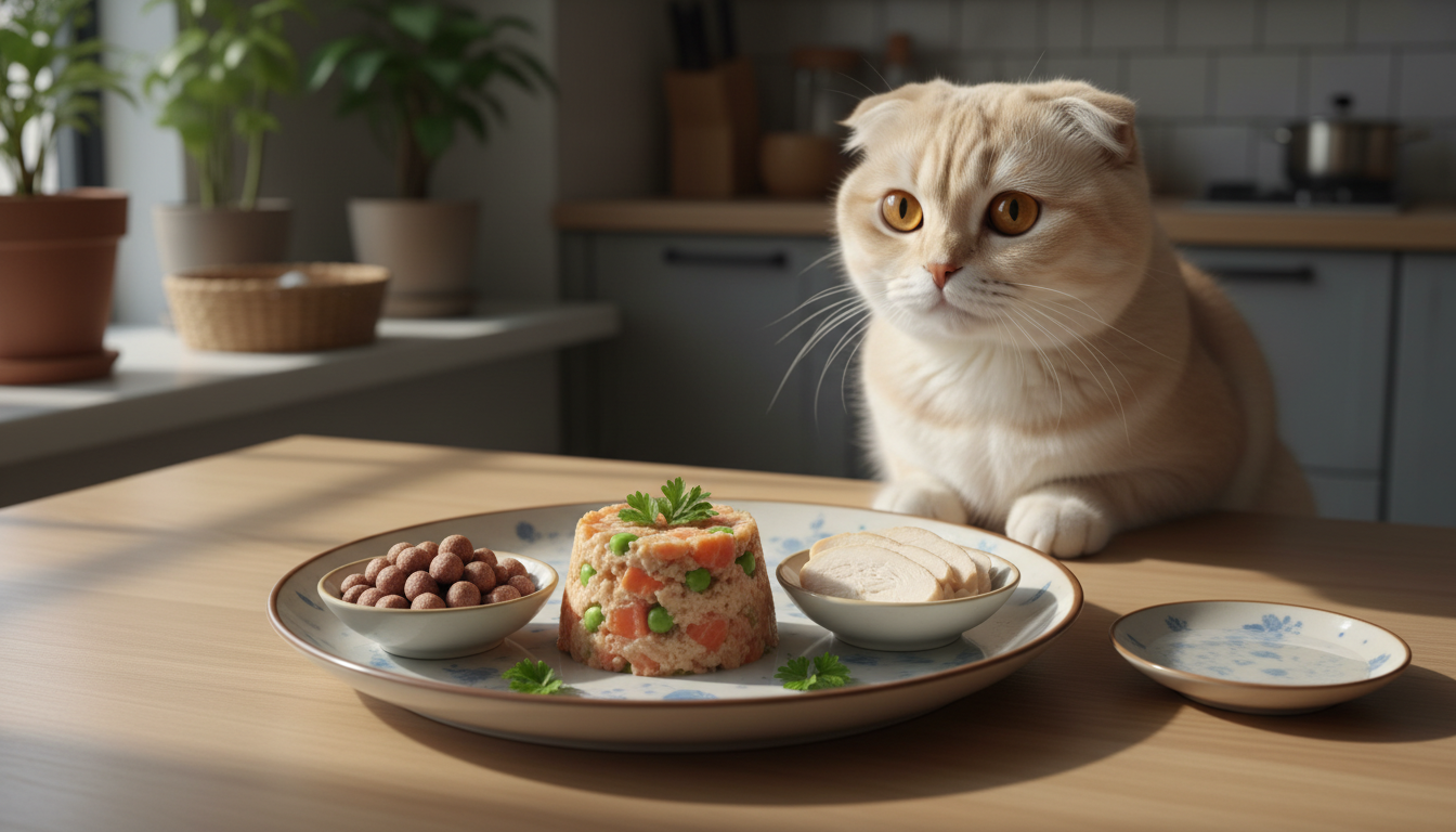 蘇格蘭摺耳貓的均衡飲食範例