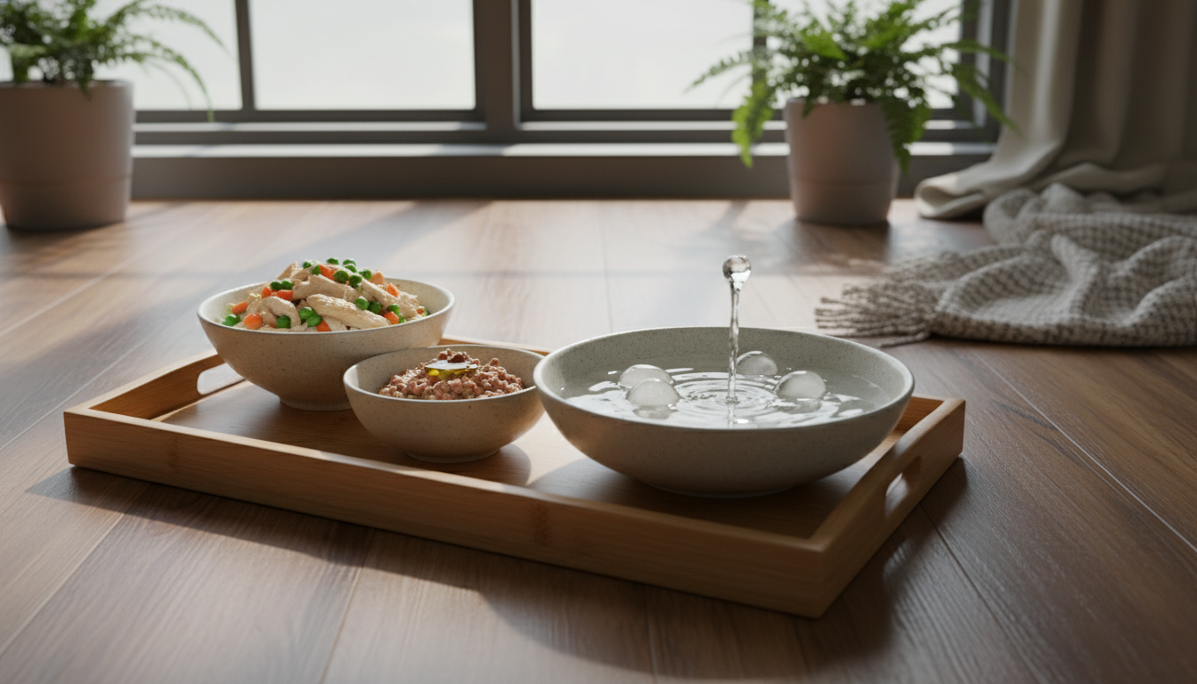 暹羅貓的健康餐點與飲水設置