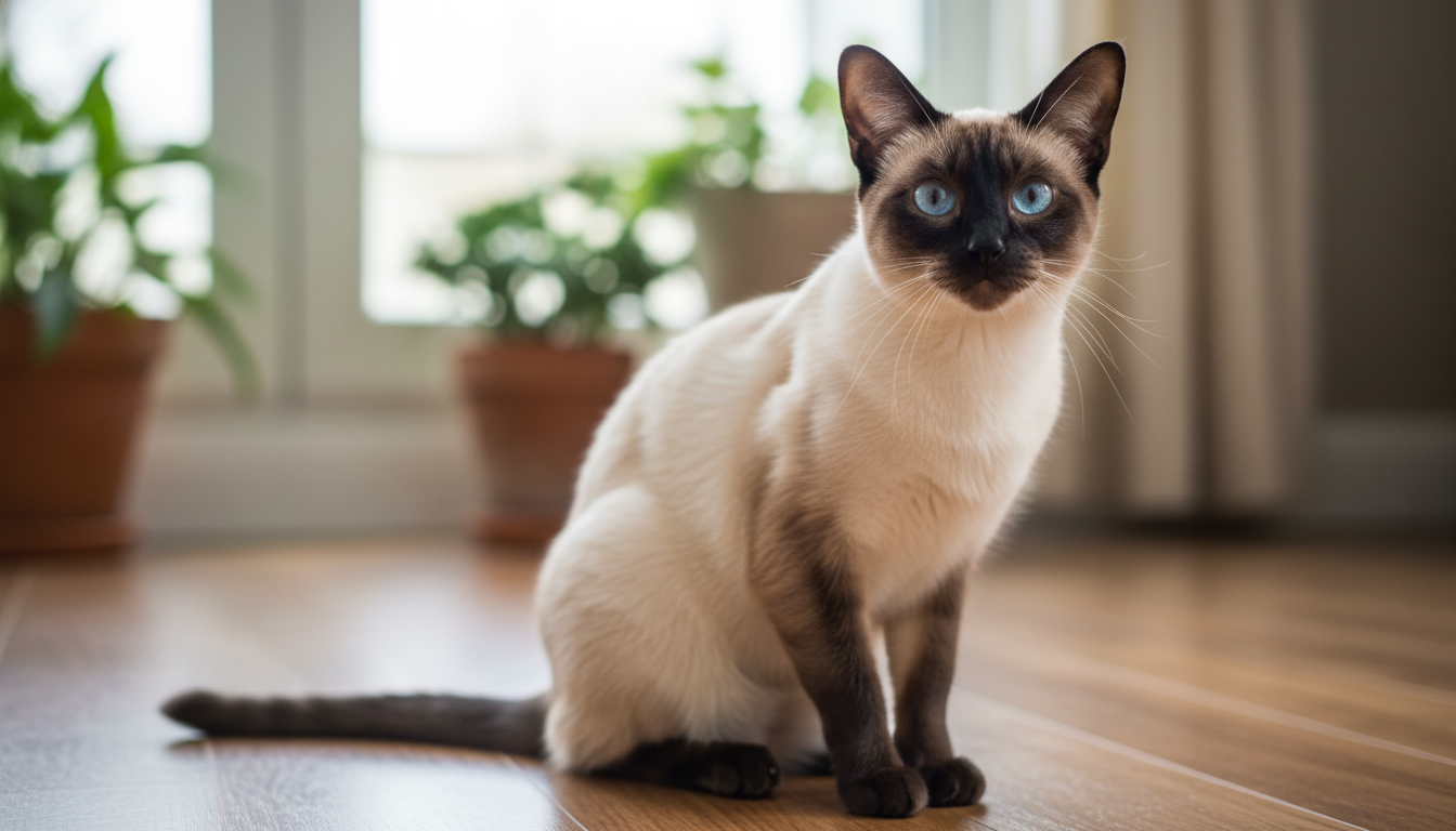 暹羅貓的典型外觀特徵展示