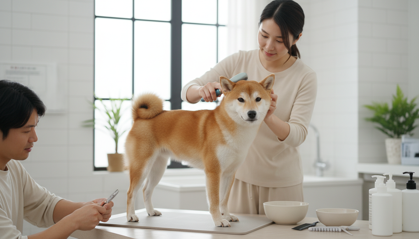 為柴犬進行日常護理的正確方法