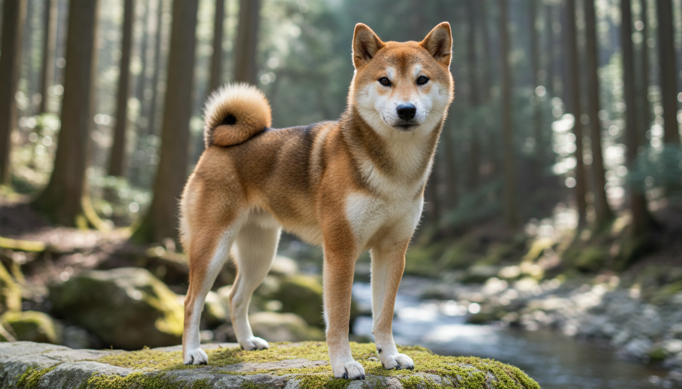 柴犬的典型外觀特徵展示