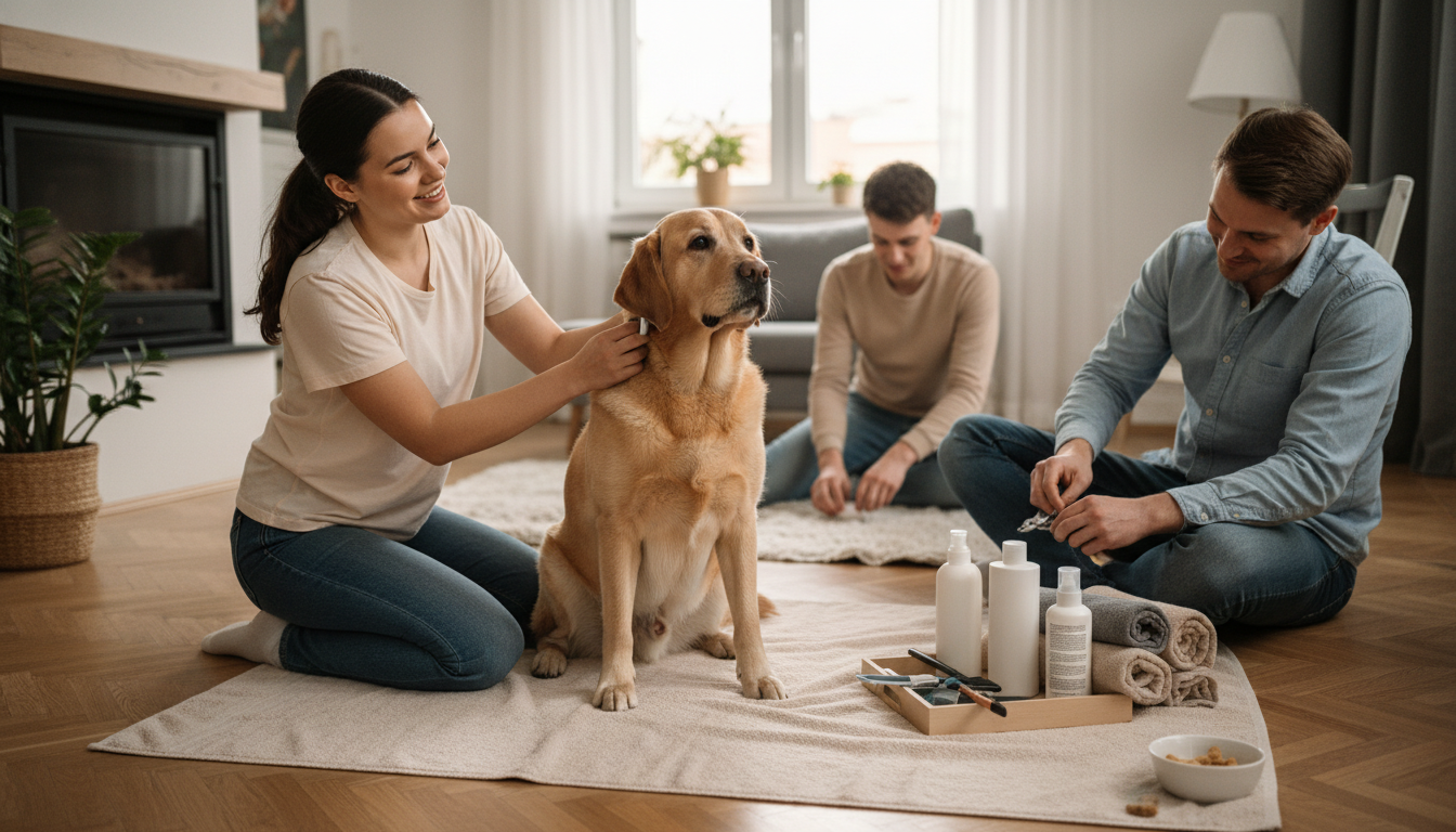 為拉布拉多尋回犬進行日常護理的正確方法