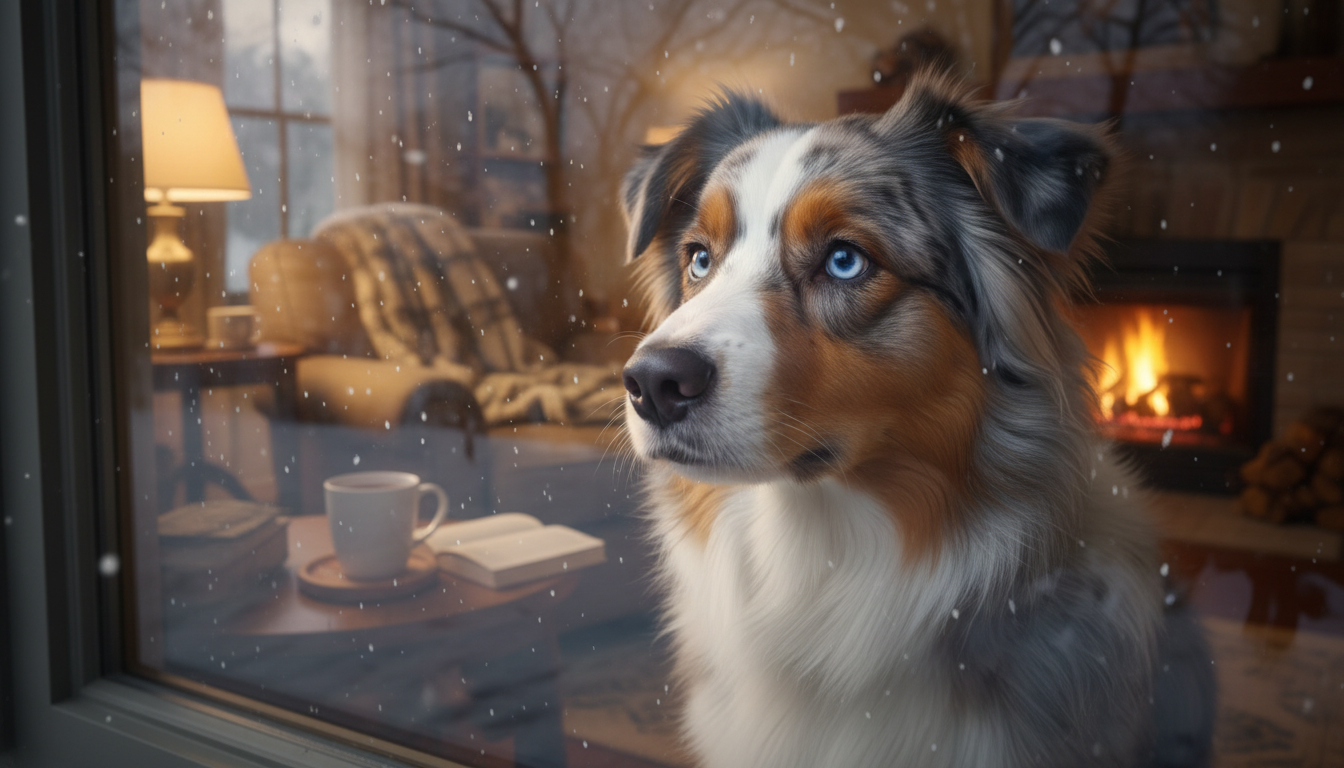 澳洲牧羊犬渴望溫暖的家庭陪伴