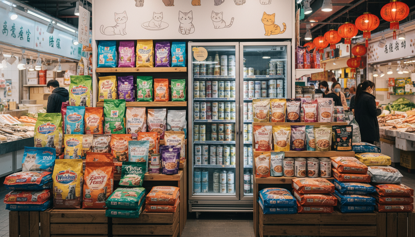 香港市場上常見的優質貓糧和濕糧品牌展示