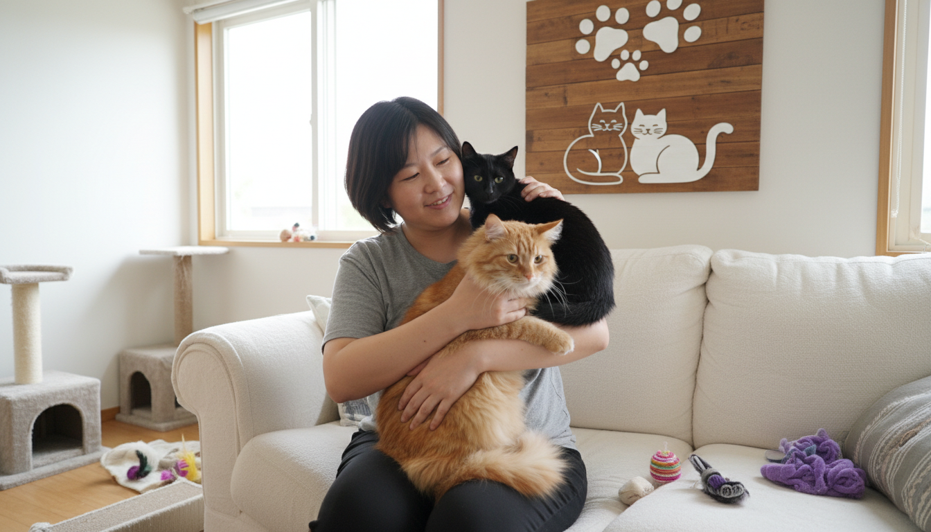 支持領養代替購買，給予貓咪溫暖的家