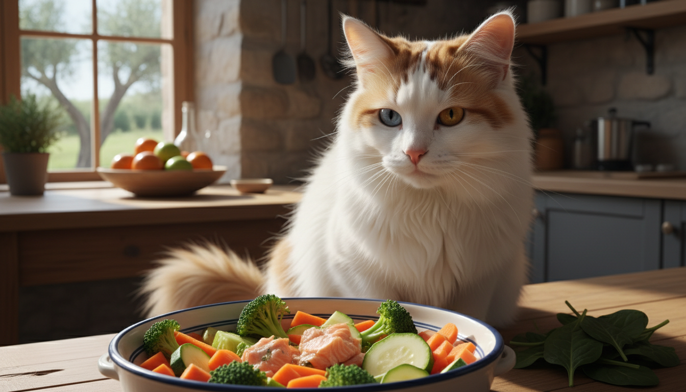 土耳其梵貓享用健康飲食