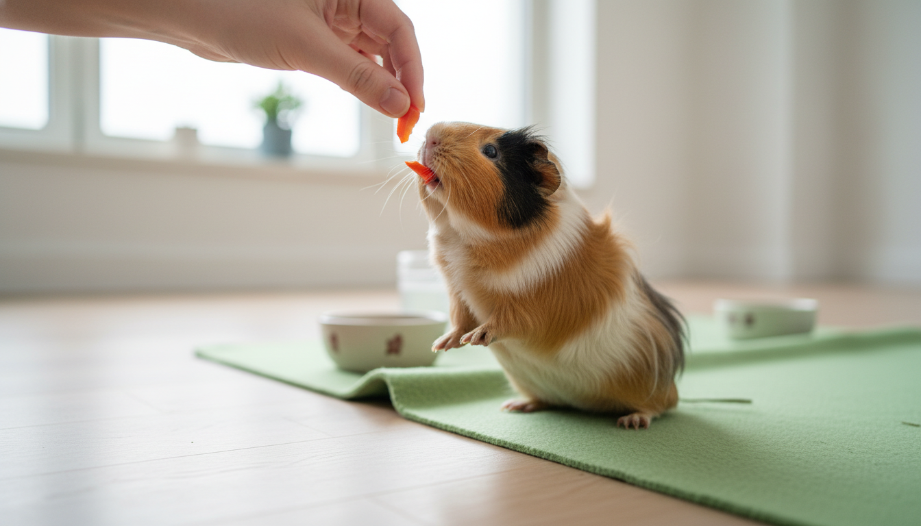 訓練秘魯天竺鼠學習簡單指令