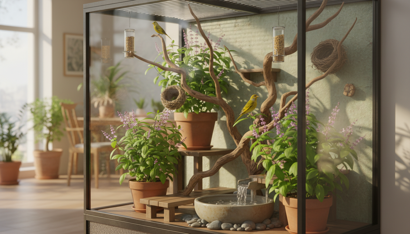 適合羅勒金絲雀的理想家居環境設置