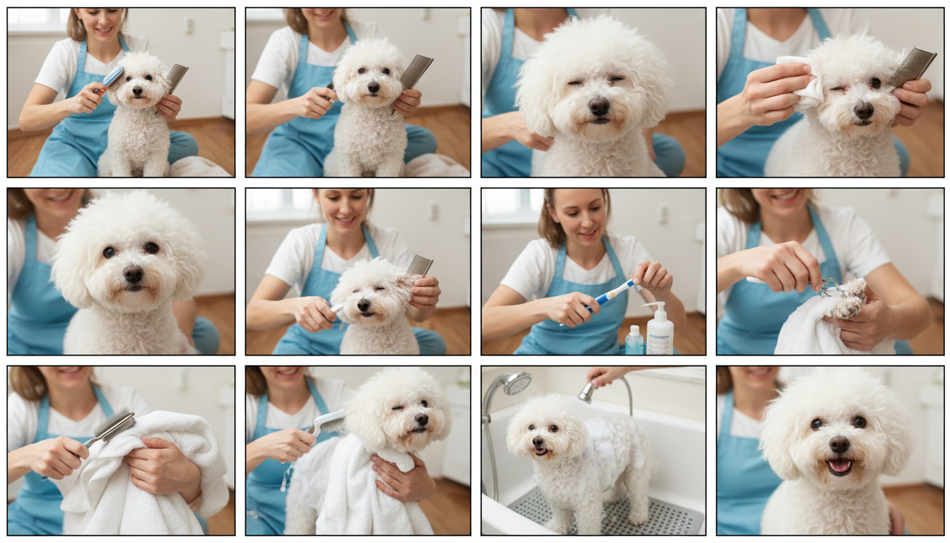 為比熊犬進行日常護理的正確方法