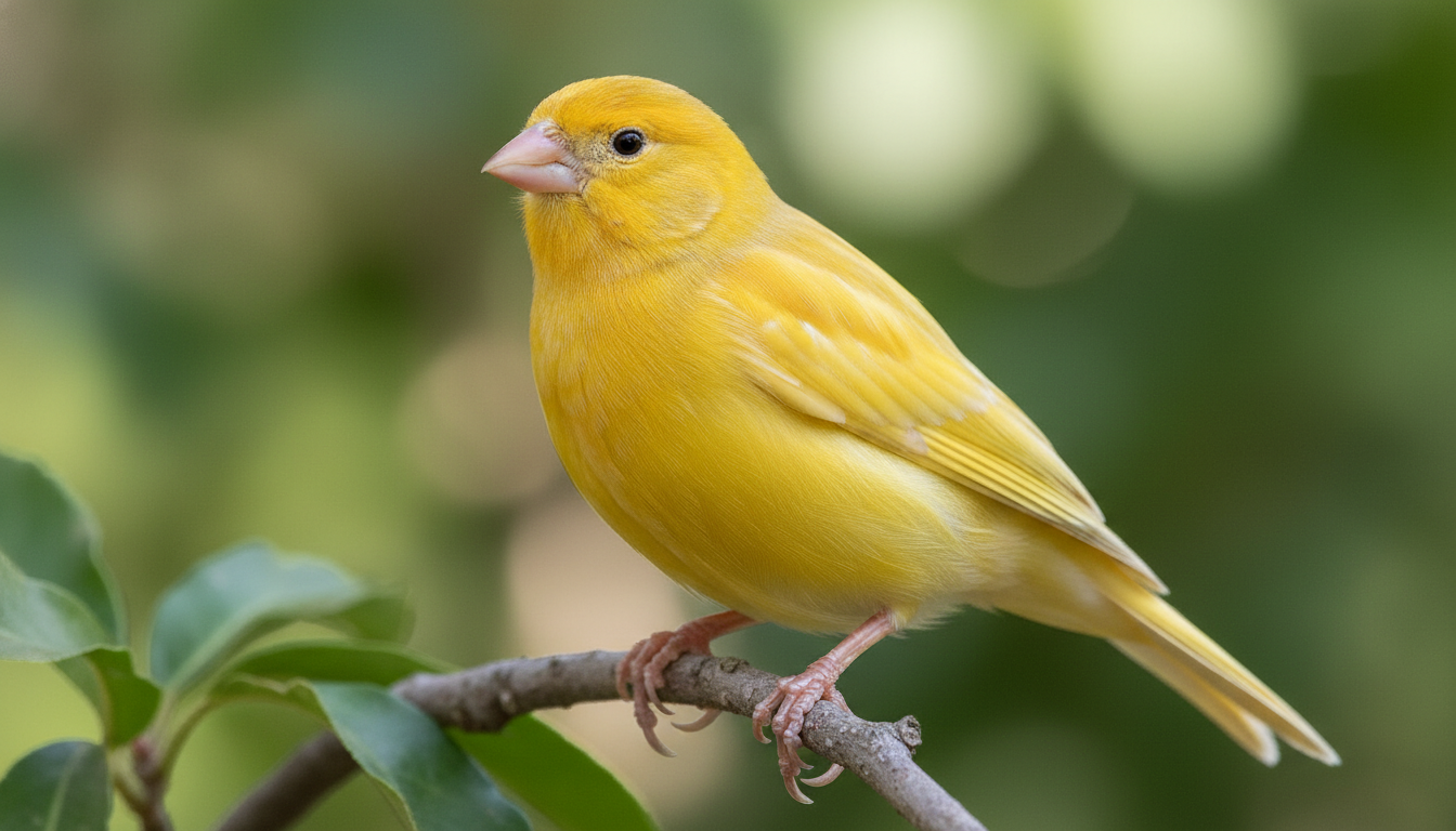 金絲雀 (普通型)的典型外觀特徵展示