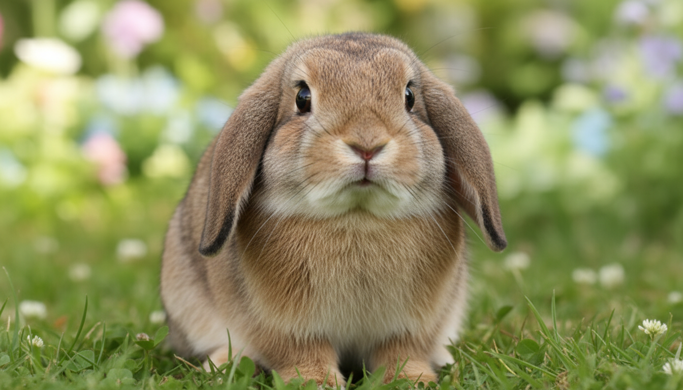 荷蘭垂耳兔的典型外觀特徵展示