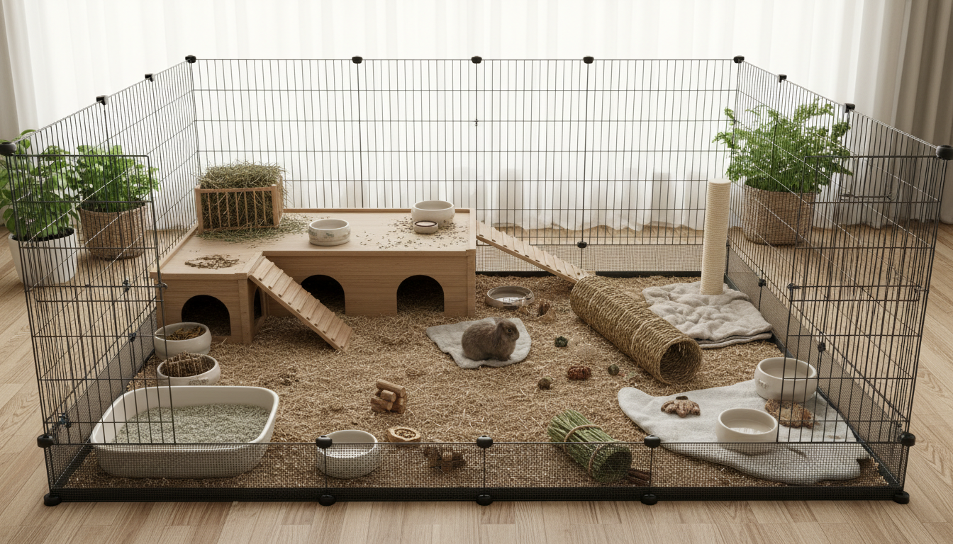 適合荷蘭垂耳兔的理想家居環境設置