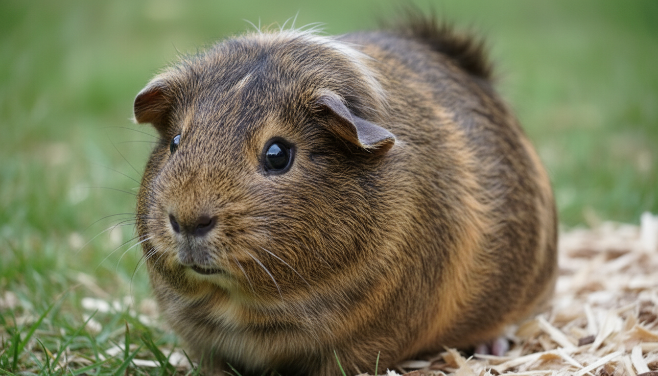 阿比西尼亞天竺鼠的典型外觀特徵展示