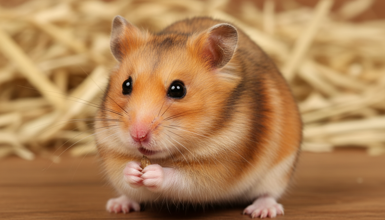 清邁琥珀倉鼠的典型外觀特徵展示