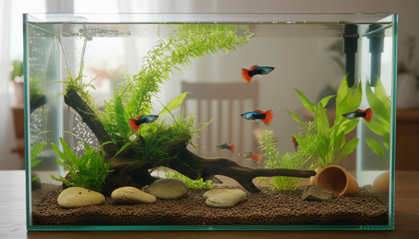 適合紅尾禮服孔雀魚的理想家居環境設置