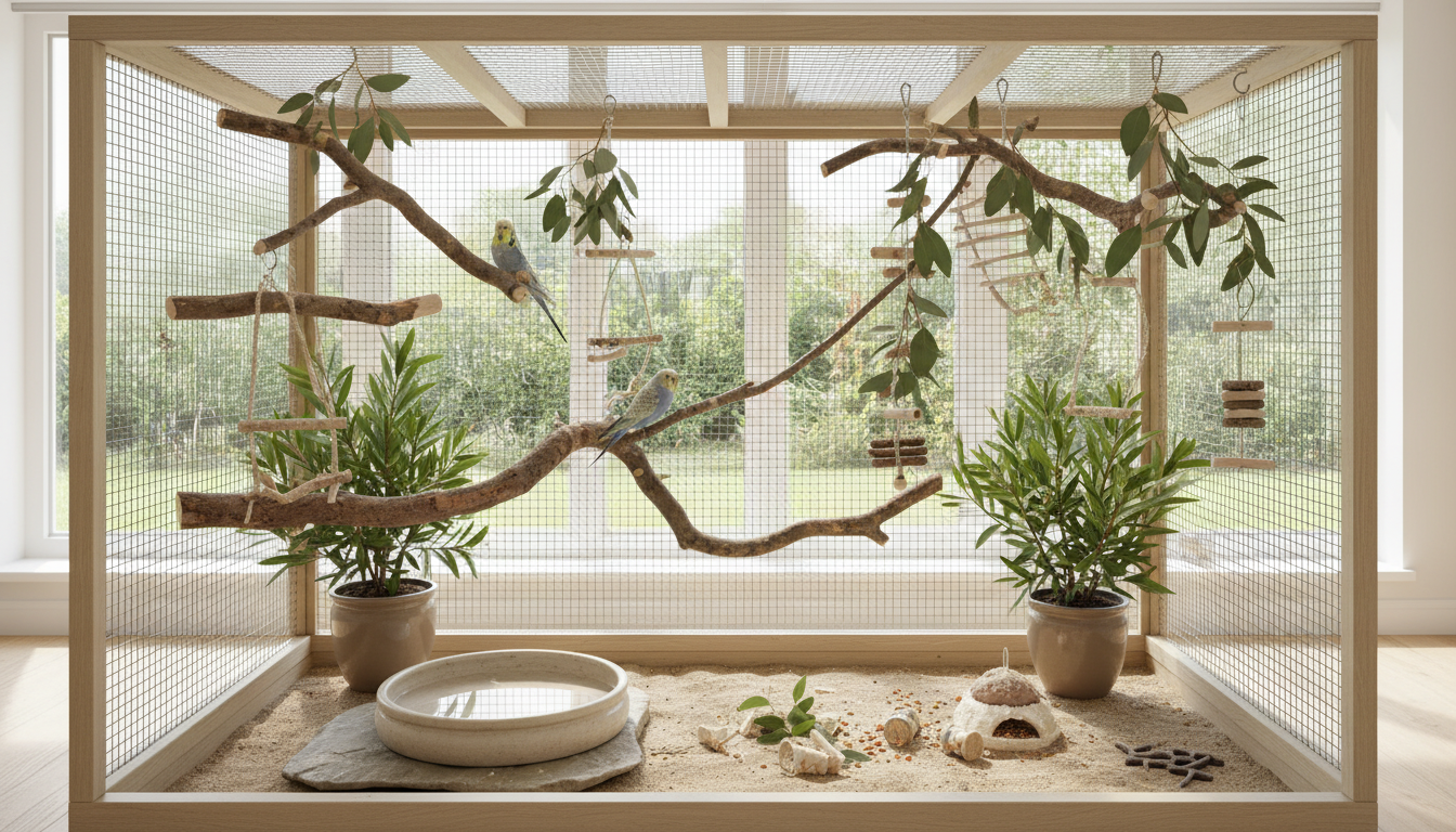 適合蛋白石虎皮鸚鵡的理想家居環境設置