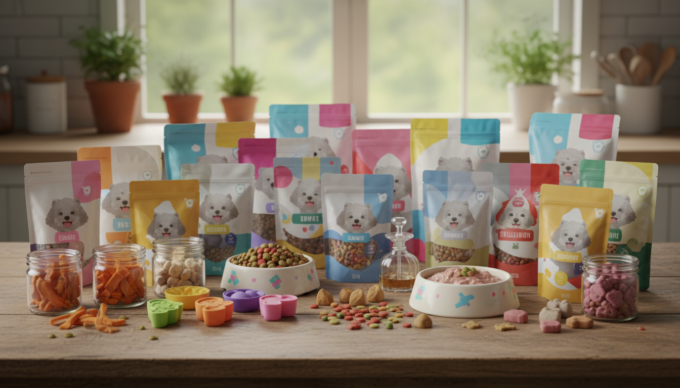 豐富多樣的玩具貴賓犬狗糧和零食選項