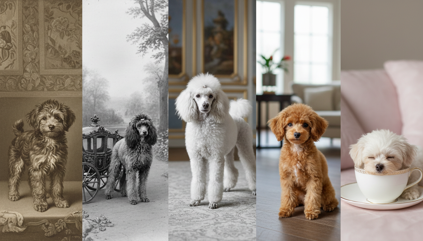 玩具貴賓犬的歷史演變與不同體型展示