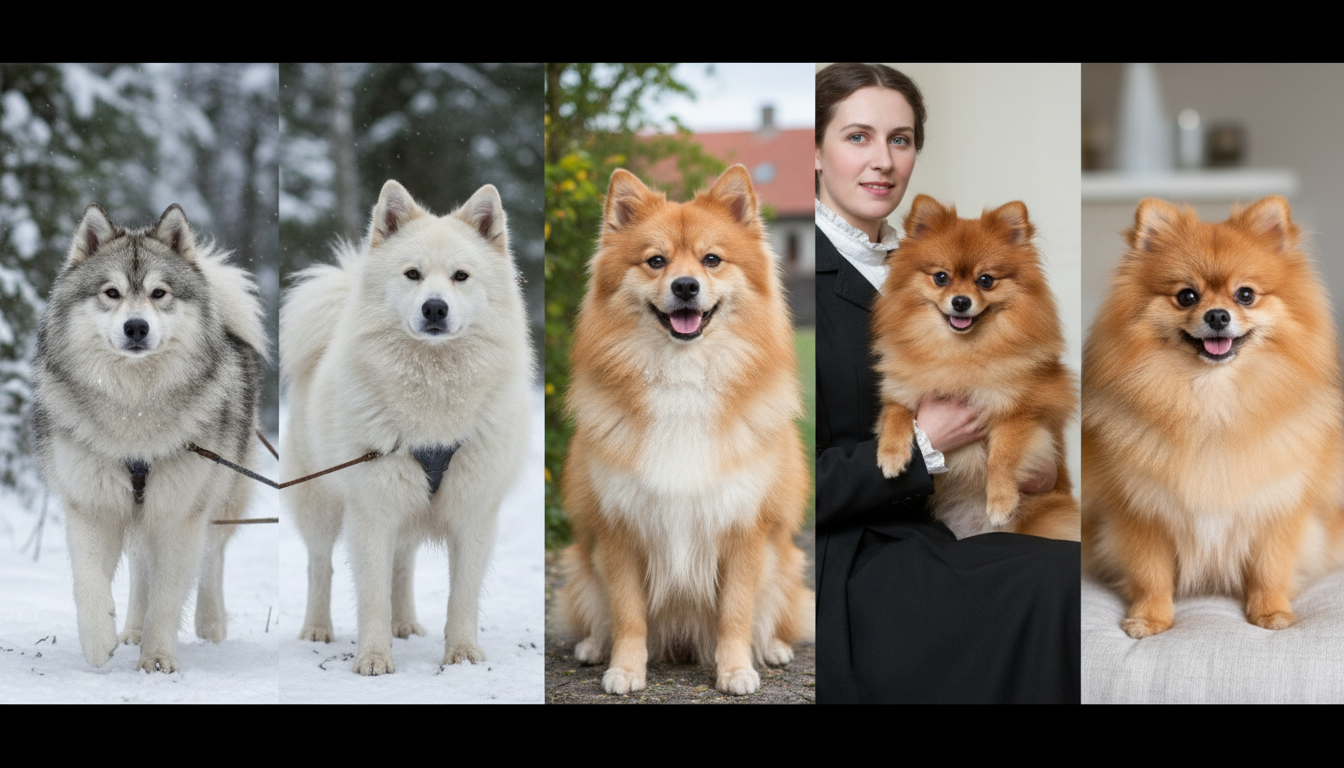 松鼠狗的歷史演變與其早期的斯皮茨犬祖先