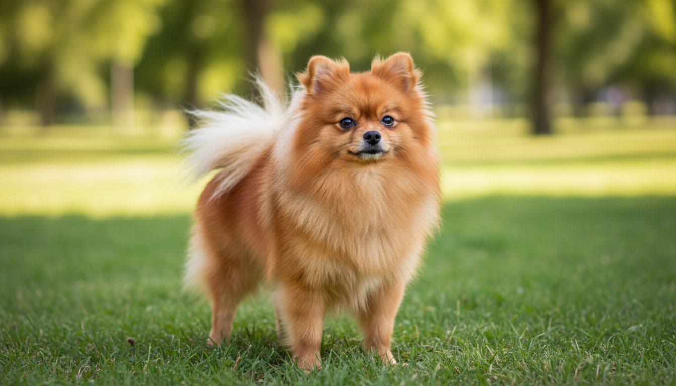 松鼠狗（博美犬）的典型外觀特徵展示