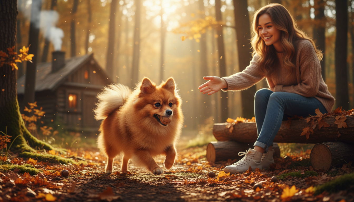 松鼠狗（博美犬）展現其活潑、聰明且忠誠的性格