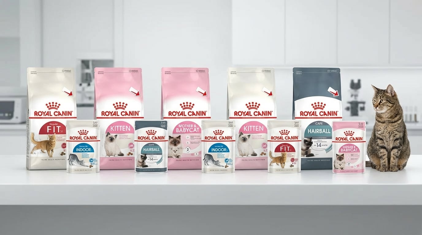 Royal Canin 法國皇家 產品比較對照圖，協助飼主挑選合適配方。