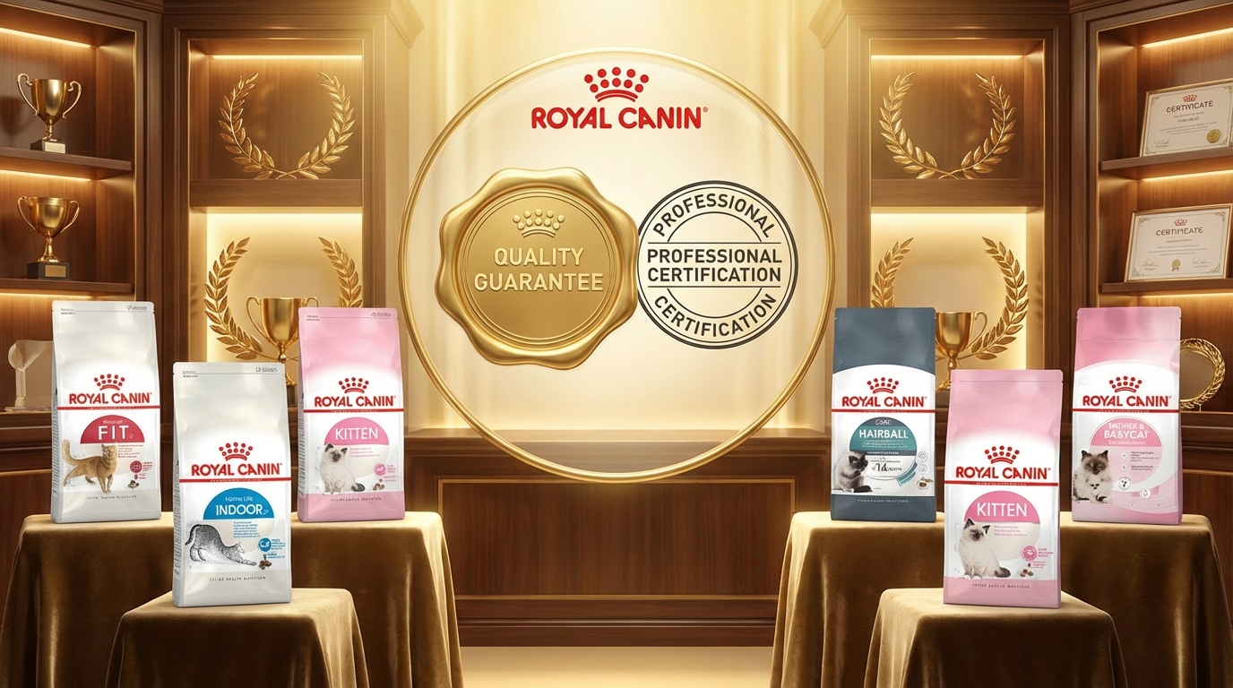 Royal Canin 法國皇家 品質保證與專業認證，提供寵物健康營養的信任保障。