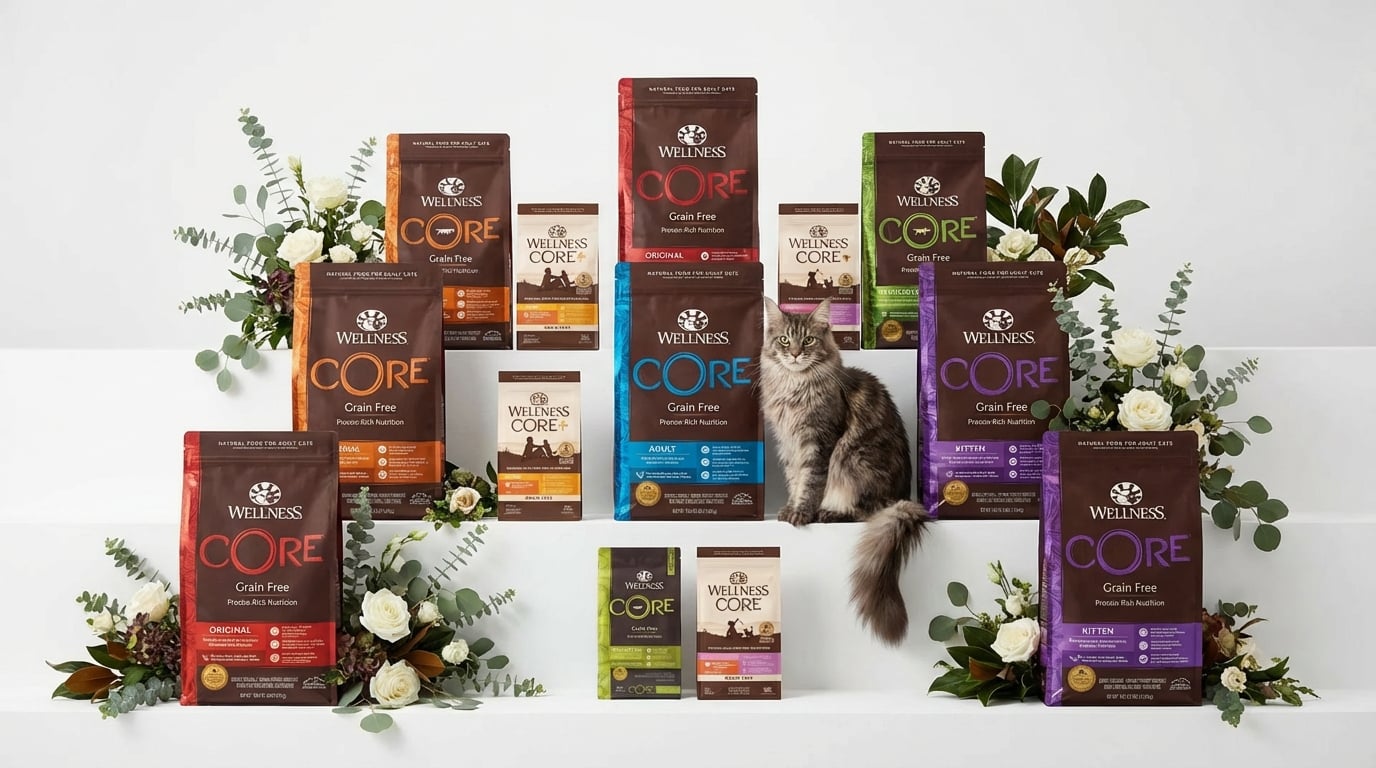 WELLNESS Core 品牌旗艦形象照，展現高端天然寵物糧食的專業營養與品牌故事。