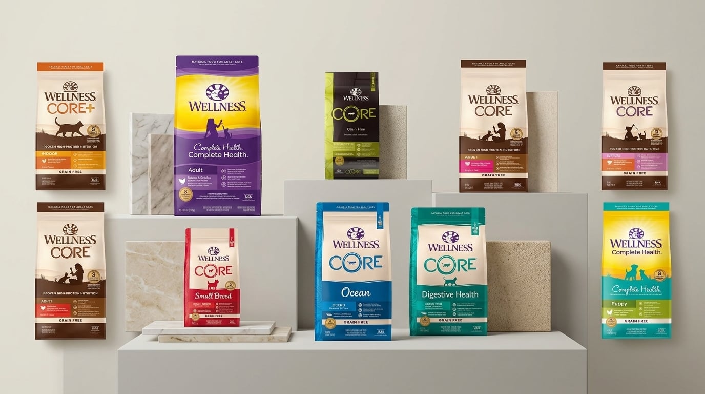 WELLNESS Core 無穀寵物糧，高蛋白低敏配方，提供貓犬均衡營養與健康。