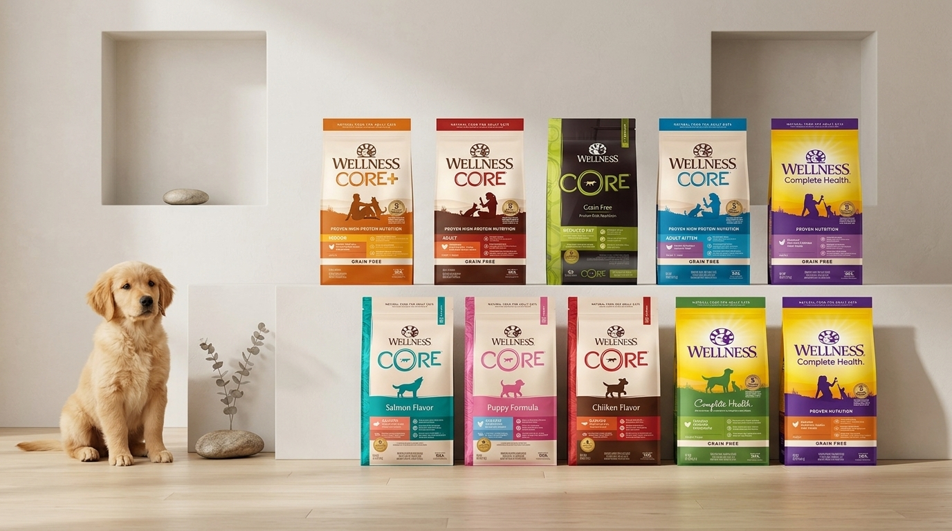 WELLNESS Core 專業寵物食品系列,高蛋白無穀配方提供均衡營養,電商選購指南。