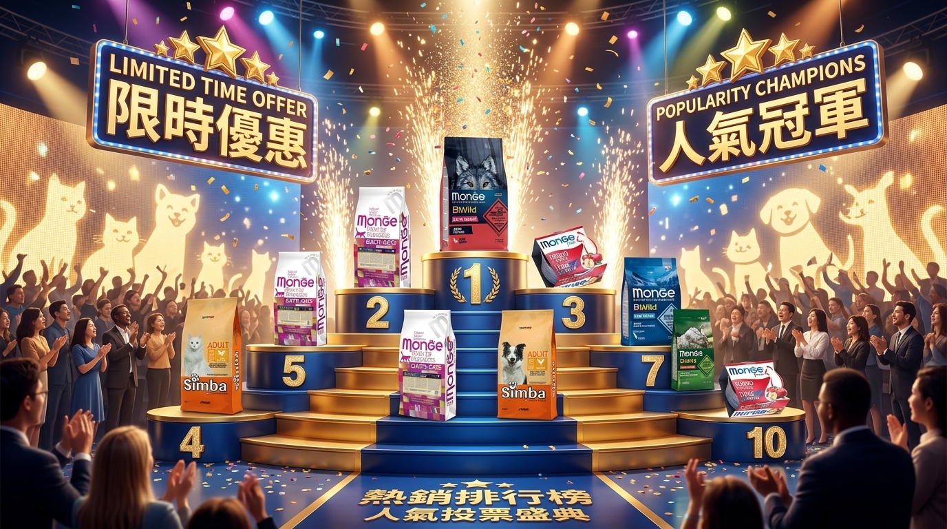 Monge 熱銷排行榜，推薦高人氣寵物飼料與罐頭，掌握銷量冠軍產品選購攻略。