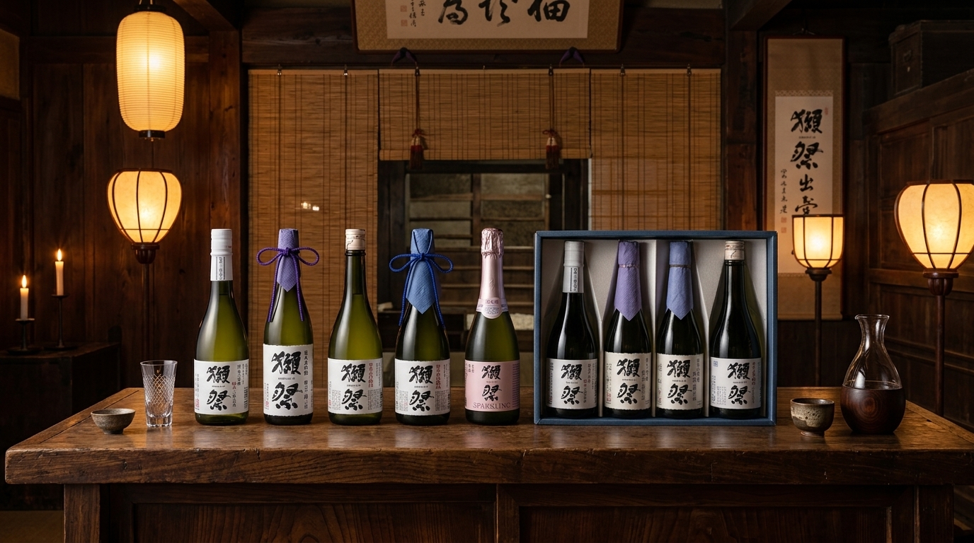 獺祭品牌故事形象照,展現酒藏歷史傳承與職人釀酒精神。