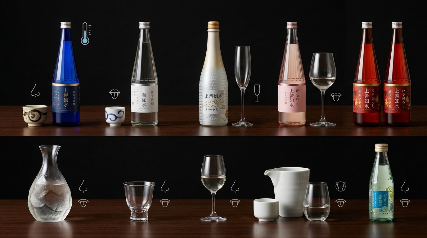 上善如水清酒品飲攻略：專業品酒技巧與風味鑑賞教學指南。