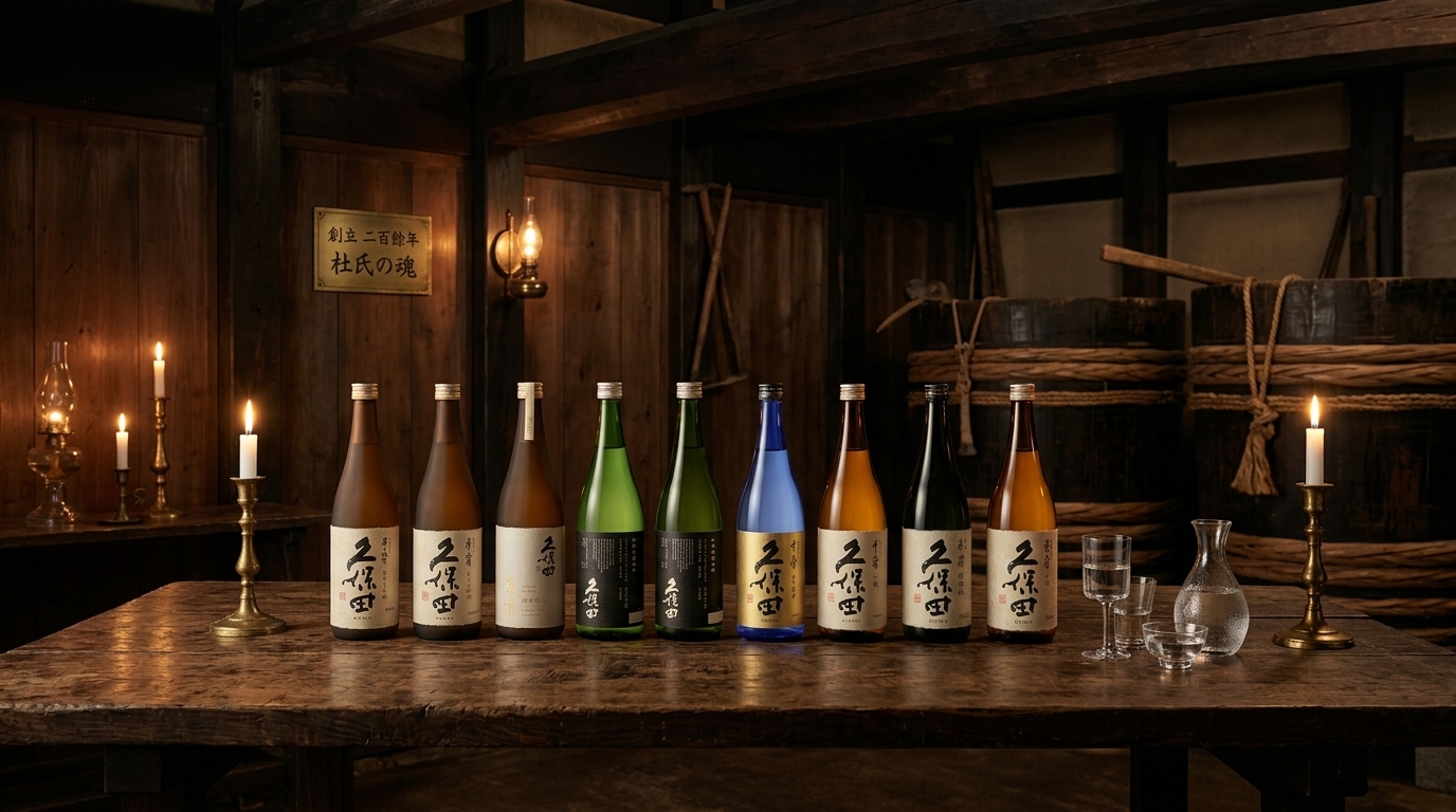 久保田品牌故事形象照，展現酒藏歷史底蘊與釀酒師職人精神傳承。