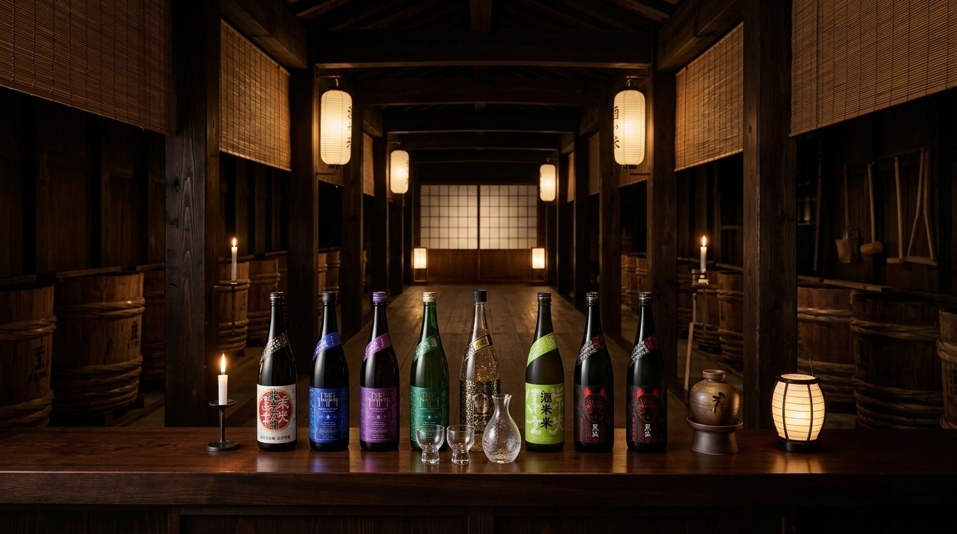 榮光富士 清酒品牌故事形象照：展現百年酒藏歷史、釀酒職人精神與品牌文化傳承。