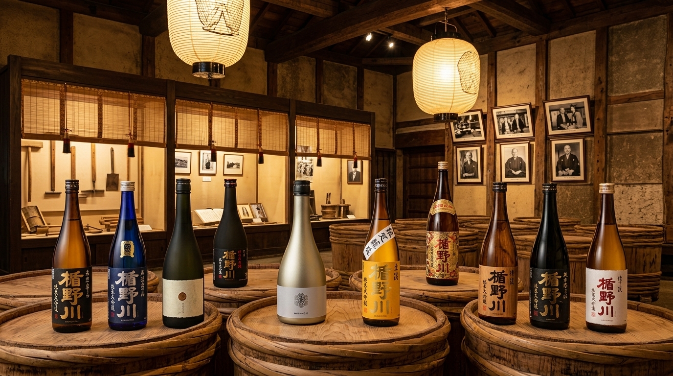 楯野川品牌故事:傳承百年酒藏歷史與釀酒師精神,展現深厚的清酒工藝底蘊。