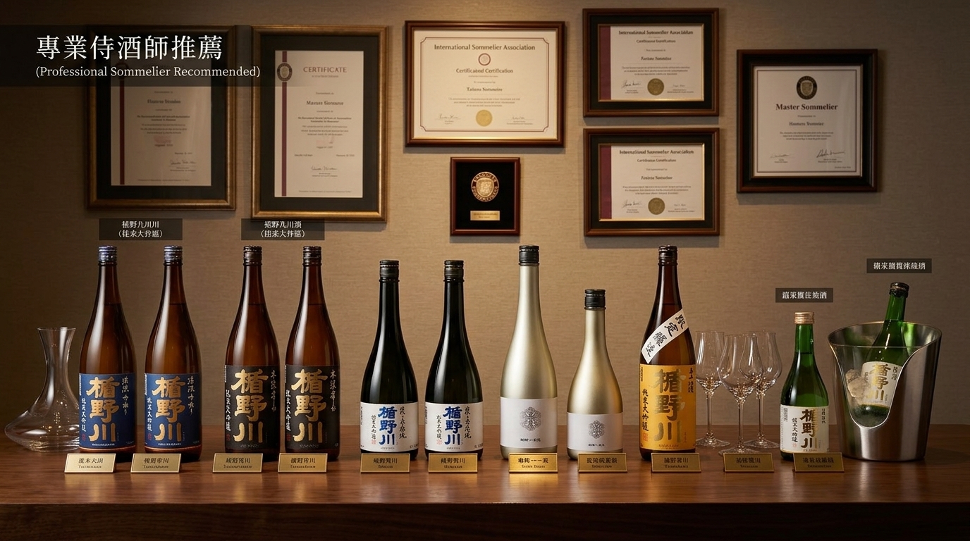 楯野川專業侍酒師推薦,展現清酒釀造專業知識與選購信賴感。