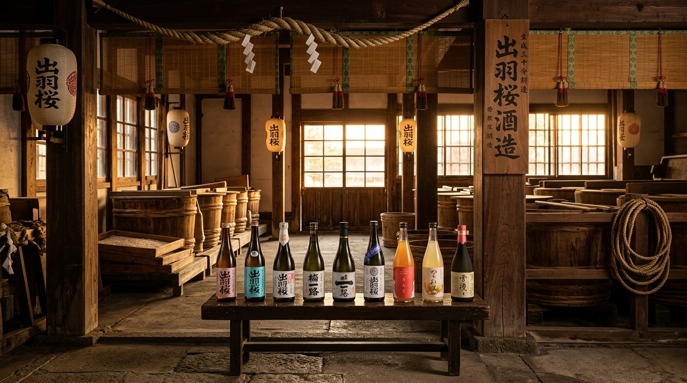 出羽櫻 日本清酒品牌故事:展現百年酒藏歷史、釀酒職人精神與經典文化傳承。