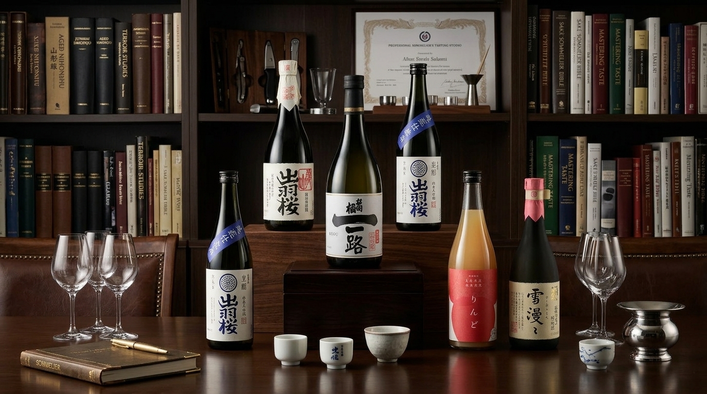 出羽櫻清酒侍酒師權威推薦,展示專業品酒知識與信賴感,提供產品選購指南。