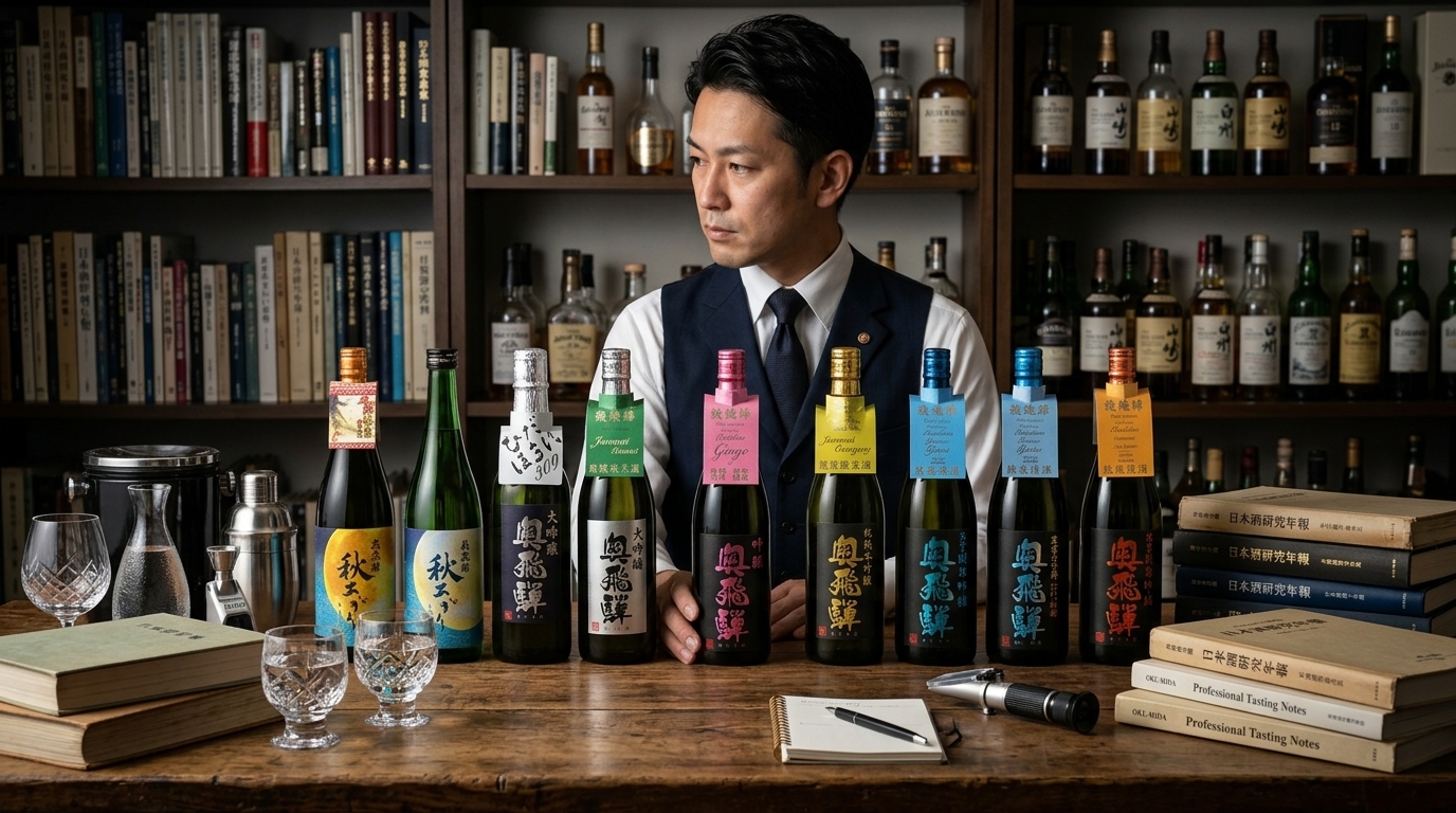 奧飛驒清酒侍酒師專業推薦,展現權威品酒知識與職人精神,提升品牌信賴感。