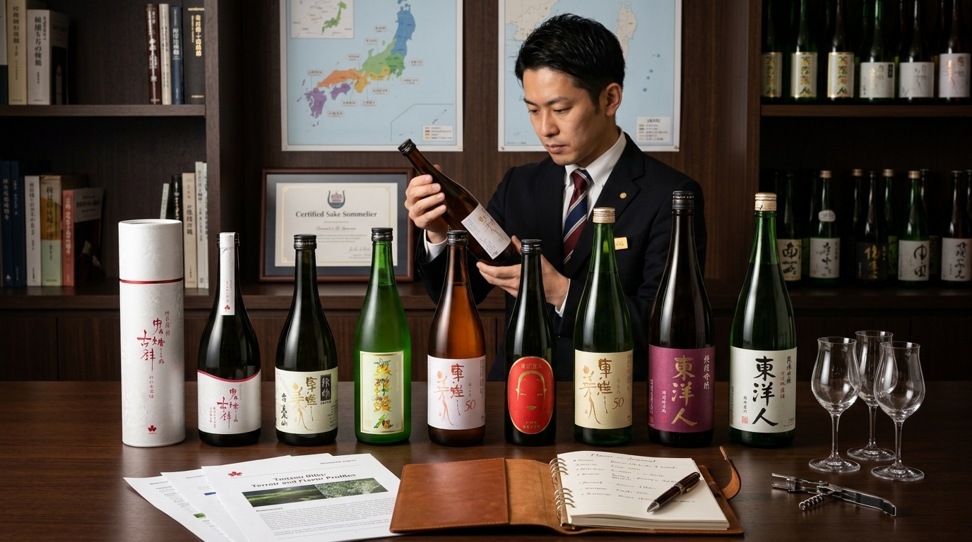 東洋美人清酒侍酒師權威推薦，展現品牌專業品酒知識與高品質信賴感。