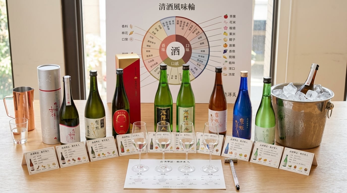 東洋美人清酒品飲攻略：掌握專業品酒技巧與風味鑑賞方法。