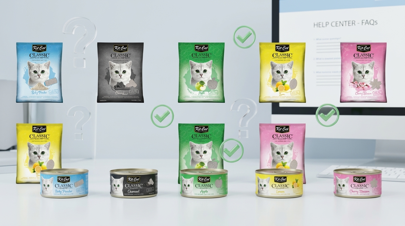Kit Cat 常見問題解答，提供專業寵物照護建議與安心選購指南。